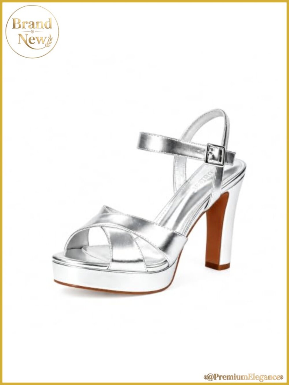 Women's Platform High Heels Chunky Block Heel Open Toe Ankle Strap